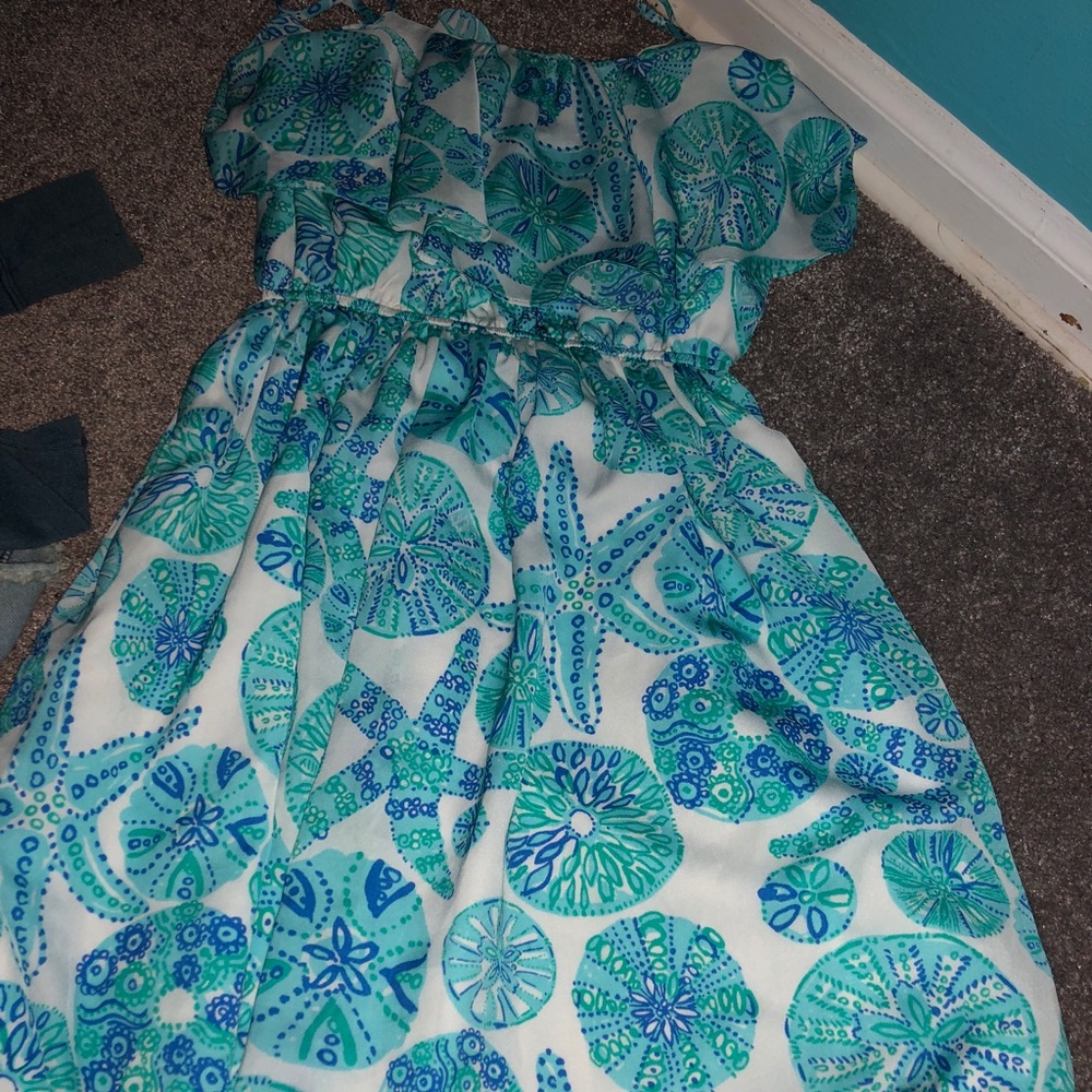 Lilly Pulitzer blue and white dress
